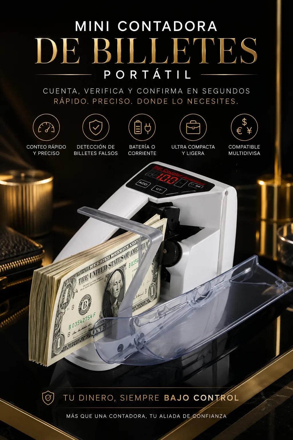MINI CONTADORA DE BILLETES